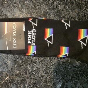 Pink Floyd Casual Black and Red Socks with Iconic Design